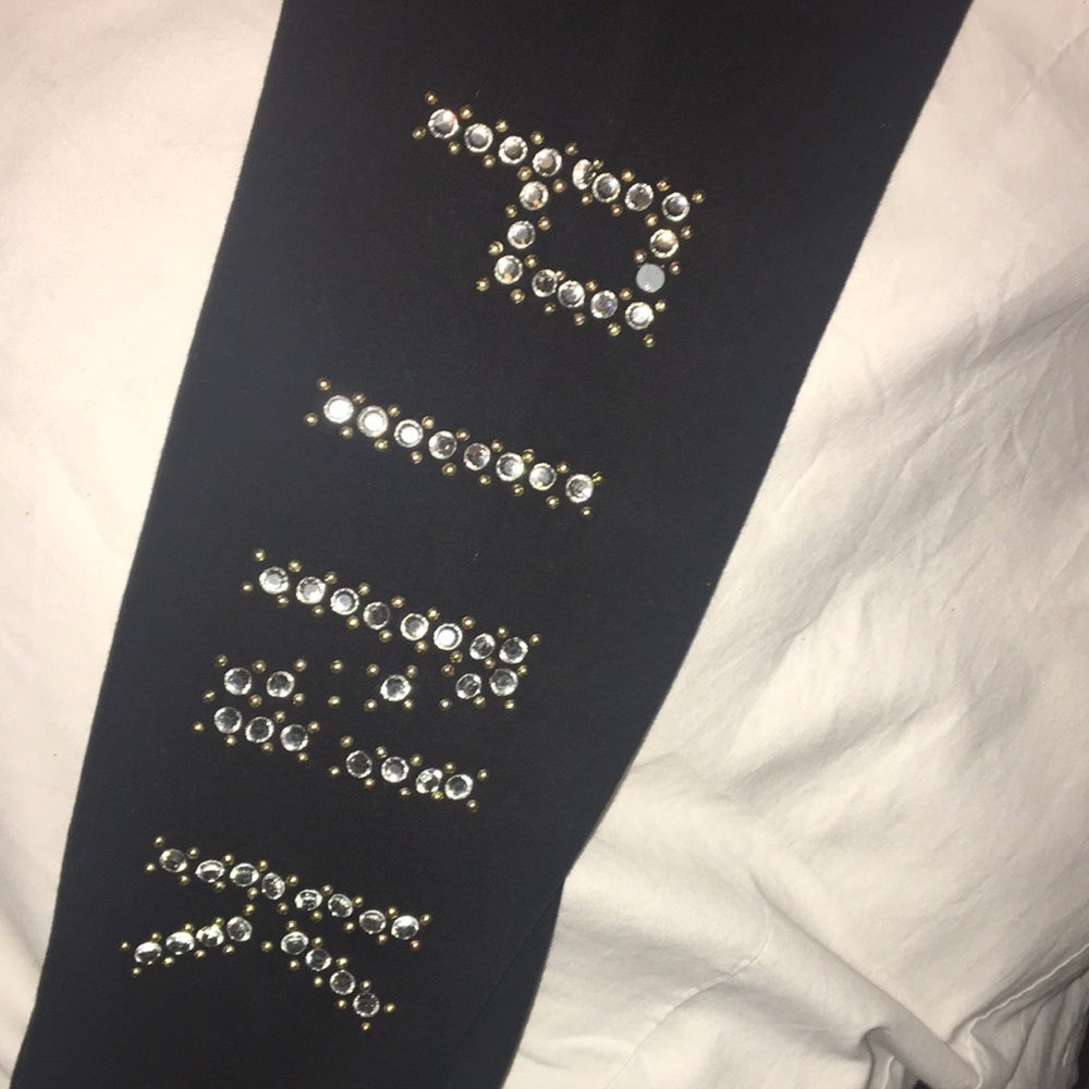 VS pink bling leggings size Med GUC